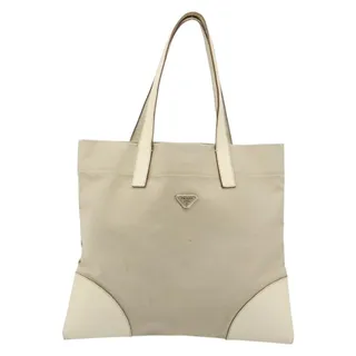 Photo of Prada Saffiano Galleria Tote Bag Beige