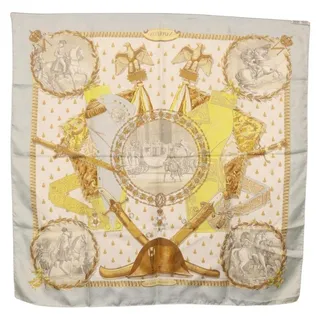 Photo of Hermes Silk Carre 90 Scarf Gray