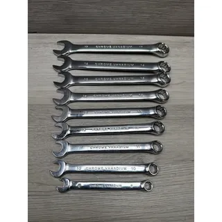 Photo of Lot Of 9 Wrenches. Metric. Pittsburgh Tools.