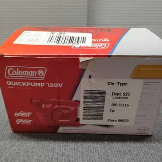 Photo of Coleman QuickPump 120V Electric Air Pump Open Box Inflator Red