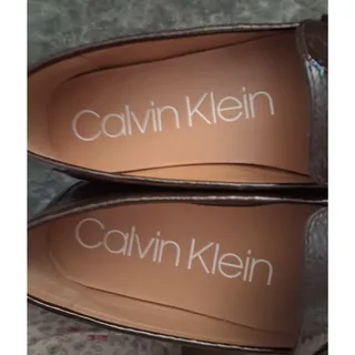 Photo of Calvin Klein Orianna Brown Leather Tassel Driving Loafer Flats Size 9.5 M 40