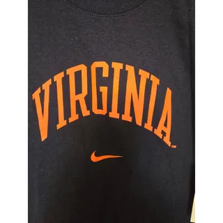 Photo of Nike Virginia Cavaliers Youth Medium Navy Orange NCAA College T-Shirt NWT