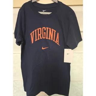 Photo of Nike Virginia Cavaliers Youth Medium Navy Orange NCAA College T-Shirt NWT