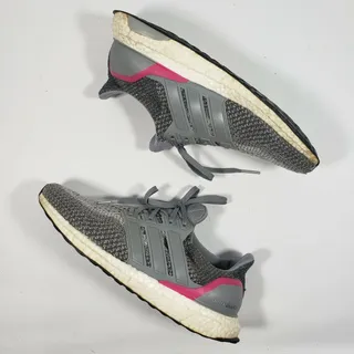 Photo of Adidas Ultra Boost 2.0 Women's Running Shoes Pink Gray AQ5936 - Size US 9.5