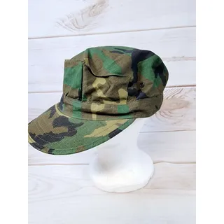 Photo of USMC Marine Corps Woodland Camouflage Combat Patrol Cap Medium 8405-01-060-4754