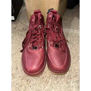 Photo of Size 7 (GS) - Nike Lunar Force 1 Mid Team Red LEP
