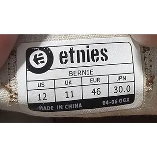 Photo of Etnies Bernie Skate Shoes Men's Size 12 Brown Tan Leather