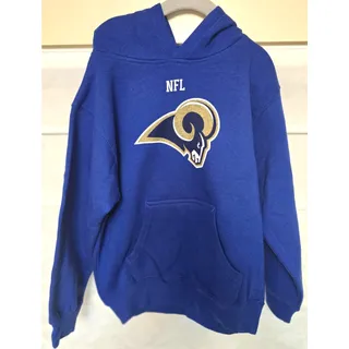Photo of Los Angeles Rams Hoodie Kids Size 7 Large Blue NFL Team Apparel Pullover NWT