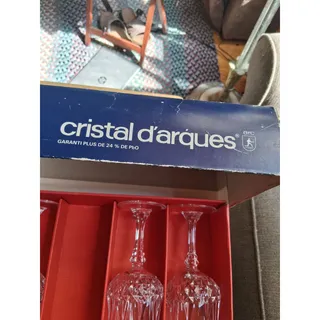 Photo of Set of 4 Cristal D'Arques France 6 Oz wine Glasses In Original Box (3161)
