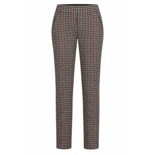 Photo of Sanctuary NWT Medium Houndstooth Pull On Pants Burgundy Indie Dark Academia
