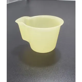 Photo of VTG 1950s Tupperware Yellow Pastel Tupper Millionaire Line Stacking Handled Cup 