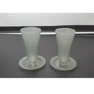 Photo of VINTAGE Tupperware Dessert Dishes, (Set of 2)  w/Base NO LIDS 755 754