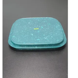 Photo of Vintage Tupperware Meal Mate Teal Server Tray REPLACEMENT LID ONLY # 1703