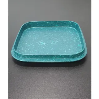 Photo of Vintage Tupperware Meal Mate Teal Server Tray REPLACEMENT LID ONLY # 1703
