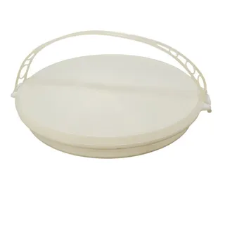 Photo of Tupperware 12" Sheer Divided Party Tray w/Lid & Handle 405-9 