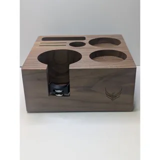Photo of KNODOS 54mm Walnut Espresso Tamping Station V3 Portafilter Holder Breville