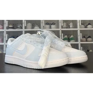 Photo of Nike Dunk Low Next Nature Blue Tint Ribbon Laces 6W/4.5Y