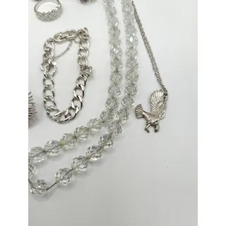 Photo of Silver Tone Vintage & Modern Jewelry Lot