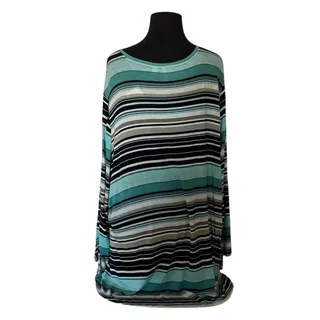 Photo of C. Est. 1946 Striped V Neck High Low Shirt Long Sleeves - 22/24