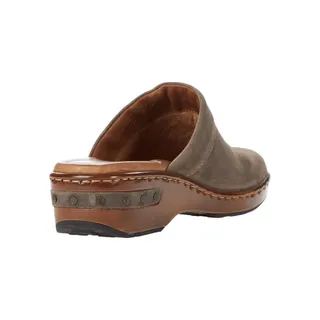 Photo of Born Bandy Clog Grey Distressed Leather Slip On Shoes Casual Women's Size 8 M