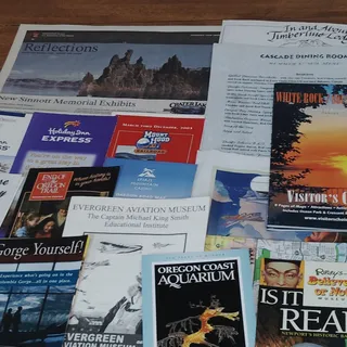Photo of Vintage Oregon Travel Ephemera Lot - Brochures, Guides & Souvenirs
