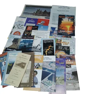 Photo of Vintage Oregon Travel Ephemera Lot - Brochures, Guides & Souvenirs