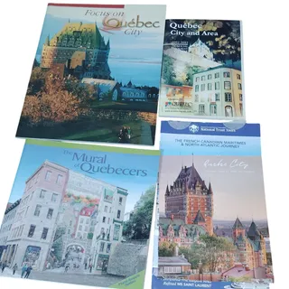 Photo of Vintage Quebec City Travel Guides & Brochures Lot - Ephemera Collection