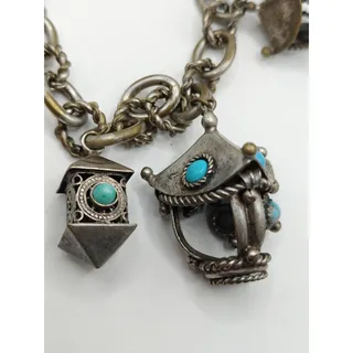 Photo of Vintage Etruscan Revival Style Charm Bracelet See Photos