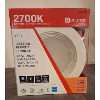 Photo of Utilitech 4" LED Recessed Retrofit Downlight 2700K Soft White Ceiling Light New