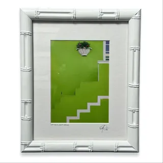 Photo of 2004 Cape Town South Africa Signed Photo Print Bo-Kaap Bamboo Frame 8x10