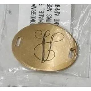 Photo of “V” Beaucoup Designs Jewelry The Laiton Collection Brass Initial Letter Charm