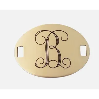 Photo of “B” Beaucoup Designs Jewelry The Laiton Collection Brass Initial Letter Charm