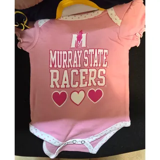 Photo of Murray State Racers Baby Girls 3 Piece Bodysuit Set 0-3 Months Pink Navy NWT NEW
