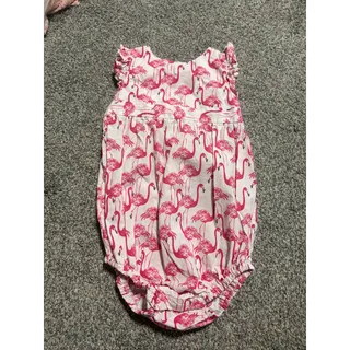 Photo of Classic Prep girls 18-24 month AOP flamingo outfit
