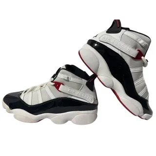Photo of Nike Air Jordan "6 Rings" Bred Black White/Red Sneakers Men's Size 8.5 