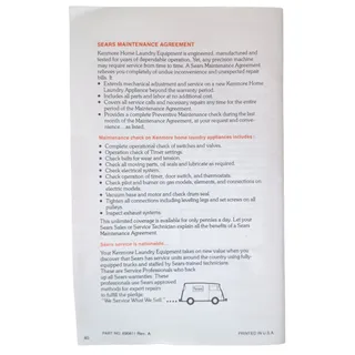 Photo of Vintage Kenmore Dryer Guide