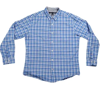 Photo of Tommy Hilfiger Mens LG Classic Fit Long Sleeve Casual Button Down EUC Preppy