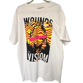 Photo of Ring of Fire Wounds Into Wisdom Men's XL White Portrait Shirt NWOT NEW