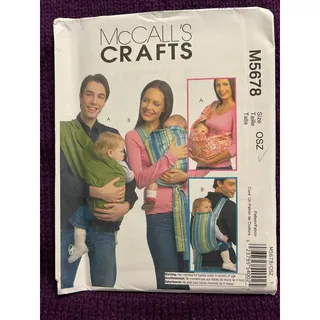 Photo of McCalls Sewing pattern 5678 baby carriers