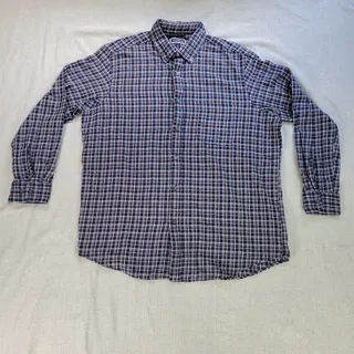 Photo of Club Room Mens XL Long Sleeve Flannel 100 Cotton Classic Fall Cozy Winter EUC