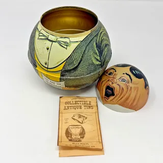 Photo of Bristol Ware 1979 The Singer Roly Poly Tobacco Tin Reproduction