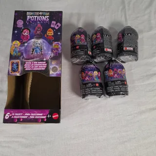 Photo of Mattel Monster High Potions Sealed Lot 5 + Display Box