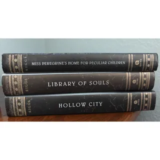 Photo of LOT - 1st 3 Miss Peregrine's Home For Peculiar Children Hardcover - Ransom Riggs