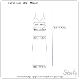 Photo of Cinema etolie negligee nightgown satin floral pink cream green swing skirt