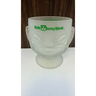 Photo of Vintage 1970s Walt Disney World Polynesian Village Frosted Glass Tiki Mug