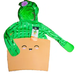 Photo of Hyde & Eek Toddler Potted Cactus Costume Size 4–5T Hooded Pullover Halloween
