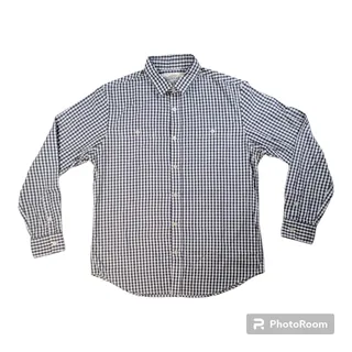 Photo of American Republic LG Men Navy Gingham Long Sleeve Button Down Shirt EUC Classic