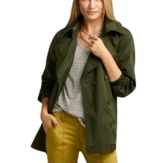 Photo of CABI 5478 Expedition Jacket Women's Small Double Breasted Coat Green