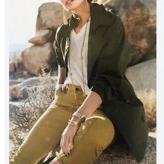 Photo of CABI 5478 Expedition Jacket Women's Small Double Breasted Coat Green