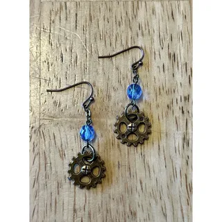 Photo of Women’s Steampunk Antique Bronze Pendant Necklace with Charms,Glass Beads NEW
